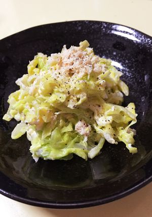 卵とカニ缶で♪春キャベツサラダ-レシピのメイン写真