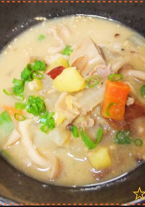 具沢山粕豚汁☆作り置き・酒粕生姜ほっこり-レシピのメイン写真
