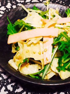 湯葉と水菜の中華サラダ風-レシピのメイン写真