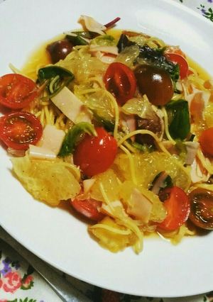 グレープフルーツの和風パスタ☆-レシピのメイン写真