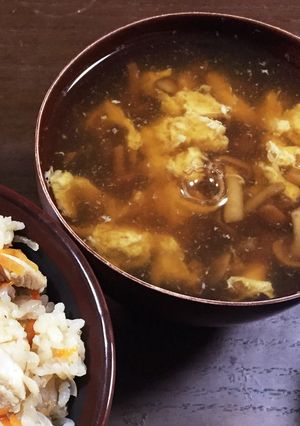 うどんつゆリメイク！なめこのかき玉汁-レシピのメイン写真