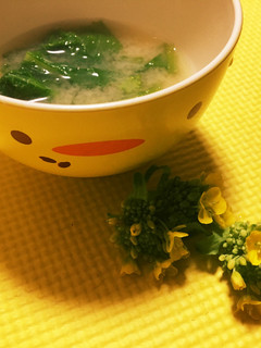 菜の花の☆お味噌汁-レシピのメイン写真
