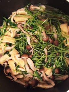【常備菜】豆苗と油揚げのさっと煮-レシピのメイン写真