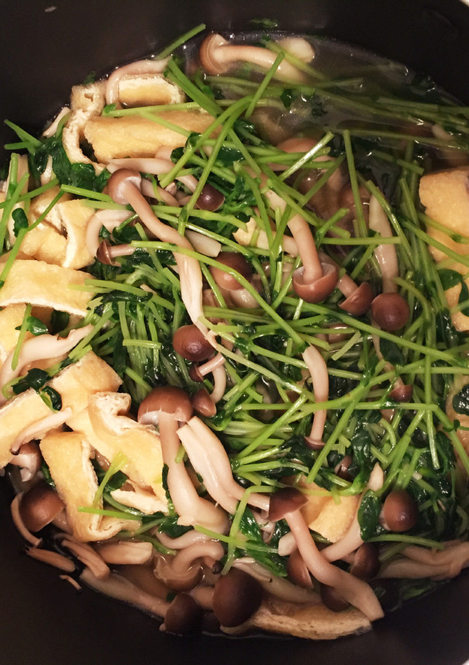 【常備菜】豆苗と油揚げのさっと煮-レシピのメイン写真