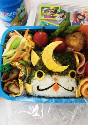 武士ニャン弁当-レシピのメイン写真