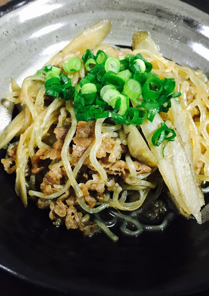＊牛肉とごぼうと糸こんの炒め煮＊-レシピのメイン写真