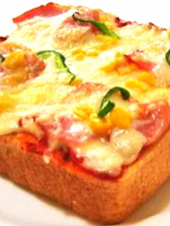 簡単、食パン、ピザパン、ピザトースト-レシピのメイン写真