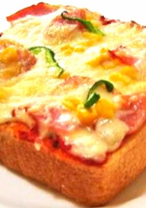 簡単、食パン、ピザパン、ピザトースト-レシピのメイン写真