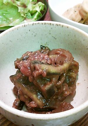 ナスとこんにゃくの味噌炒め-レシピのメイン写真