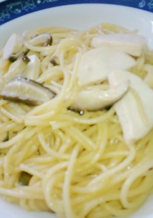 ワンポット✩椎茸と鳥ハムの和風パスタ✩-レシピのメイン写真