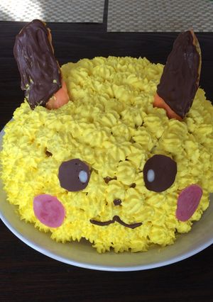 ポケモン ピカチュウの立体ケーキ-レシピのメイン写真
