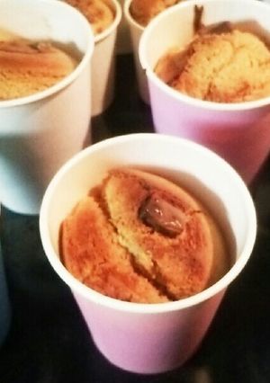 簡単！きな粉の紙コップケーキ♪-レシピのメイン写真