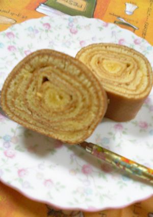スポンジケーキＭＩＸで☆バームクーヘン☆-レシピのメイン写真