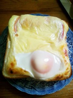 ハムエッグトースト-レシピのメイン写真