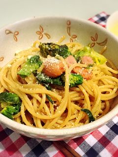 菜の花とソーセージの春パスタ-レシピのメイン写真