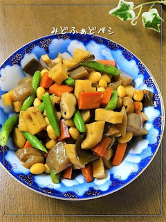 常備菜✿乾燥大豆から作る✿五目豆-レシピのメイン写真