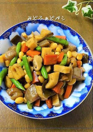 常備菜✿乾燥大豆から作る✿五目豆-レシピのメイン写真