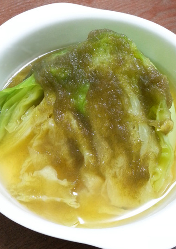 とろろ昆布と春キャベツの簡単煮もの-レシピのメイン写真