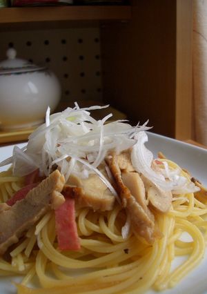 鶏とクレイジーソルトのペペロンチーノ風-レシピのメイン写真