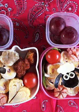 ひつじのショーン弁当-レシピのメイン写真