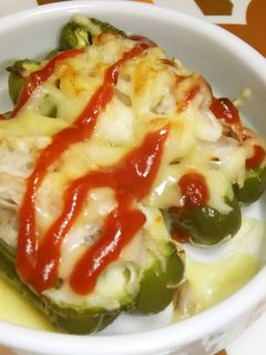 トースターで簡単!ピーマンの豚コマ詰め-レシピのメイン写真