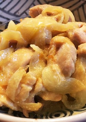 鶏モモと玉葱の白味噌漬け濃厚白味噌汁付き-レシピのメイン写真