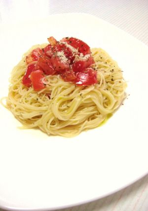 完熟トマトの冷製☆バジル風味-レシピのメイン写真
