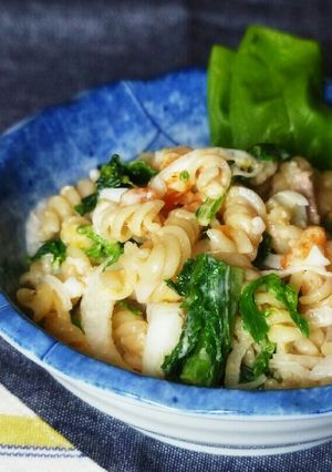 菜の花の和風パスタサラダ-レシピのメイン写真
