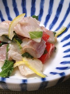 鯛とミニトマトの簡単和風柚子マリネ-レシピのメイン写真