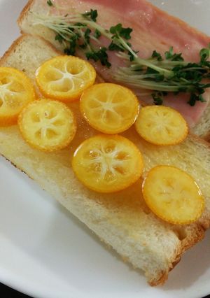 きんかんハチミツトースト-レシピのメイン写真