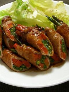 万能醤油ダレで野菜肉巻の照り焼き-レシピのメイン写真