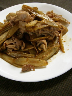 豚ごぼうのゴマ照り炒め-レシピのメイン写真