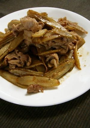 豚ごぼうのゴマ照り炒め-レシピのメイン写真