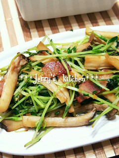 茅乃舎野菜だしde豆苗とエリンギのソテー-レシピのメイン写真