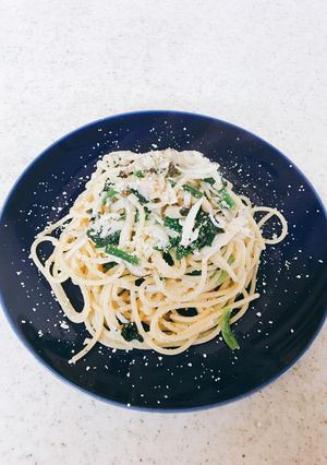 ほうれん草としらすのパスタ！-レシピのメイン写真