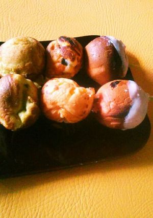 鈴カステラの三色団子-レシピのメイン写真