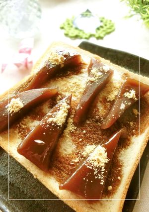 バター風味＊塩きなこ水ようかんトースト-レシピのメイン写真