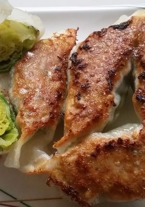 芽キャベツ丸ごと手作り味付け焼き餃子-レシピのメイン写真