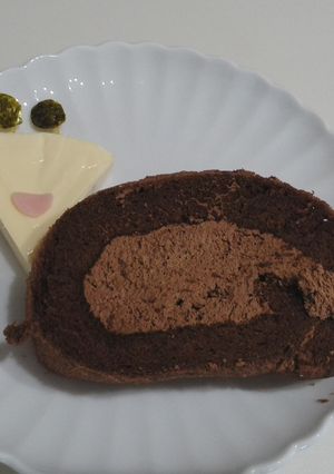 ロールケーキdeかたつむり!-レシピのメイン写真