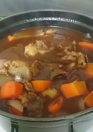 馬すじ肉でビーフシチュー-レシピのメイン写真