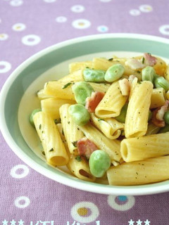 そら豆のパスタ★セージバターソース-レシピのメイン写真
