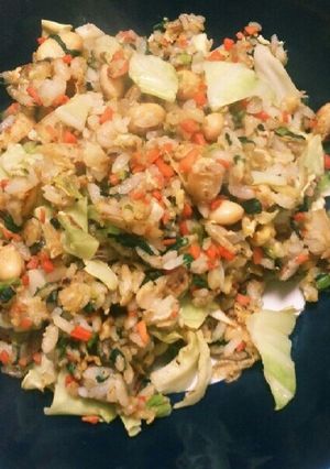 蒸し大豆と干しえびの野菜たっぷり焼きめし-レシピのメイン写真