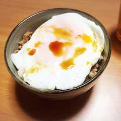 大根とミンチの目玉丼！-レシピのメイン写真
