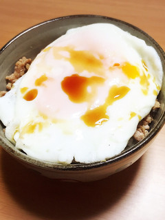 大根とミンチの目玉丼!-レシピのメイン写真