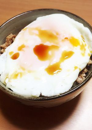 大根とミンチの目玉丼！-レシピのメイン写真
