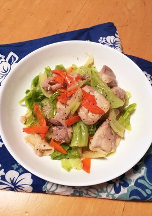 鷄モモ肉と春キャベツの塩麹焼き-レシピのメイン写真