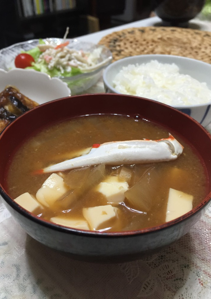 渡り蟹と大根のお味噌汁-レシピのメイン写真