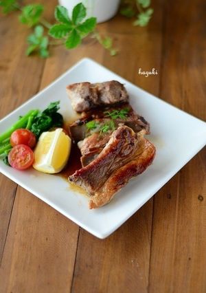 フライパンで☆スペアリブのはちみつ醤油-レシピのメイン写真