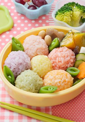 デコふりで！ カラフルフラワー弁当-レシピのメイン写真