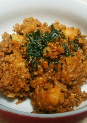 ひよこ豆と挽き肉のドライカレー-レシピのメイン写真